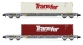 HN6584 - Set de 2 wagons porte-conteneurs Novatrans Sgss, SNCF «Trans-Fer» - Arnold