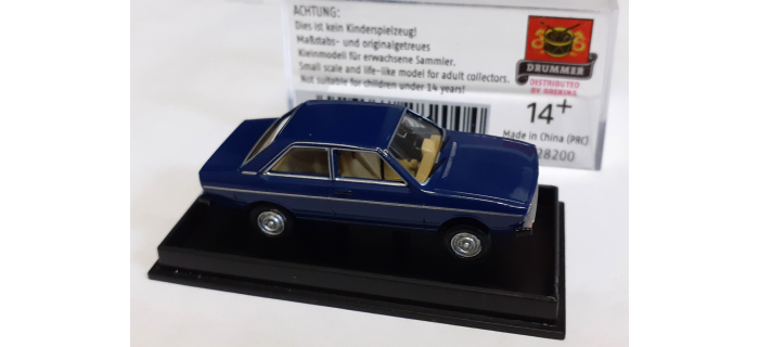 miniature de collection Audi 80, 1972, bleue