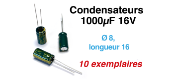 DECA6900 - Condensateurs 1000µF 16V - Decapod