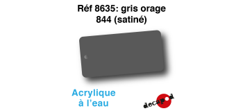 DECA8635 - Gris orage 844 (satiné), Peinture acrylique à l'eau - Decapod