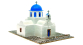 DOMU40551 - Eglise orthodoxe Agios Nikolaos, Ile de Paros (1:50) - Domus