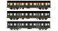 EPM413309 - Coffret 3 voitures Romilly Atmyp + Btmyfp + Btmyp, chassis noir, éclairage intérieur - EPM