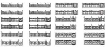 F180417 - Coffret clôtures en fer - Faller