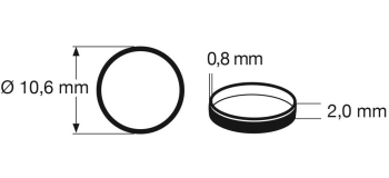 FL648003 - Bandages d'adhérence, HO, 10.6 mm, ep 2 mm - Fleischmann