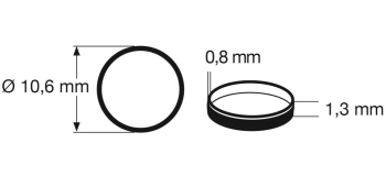 FL648005 - Bandages d'adhérence, HO, 10.6 mm, ep 1.3 mm - Fleischmann