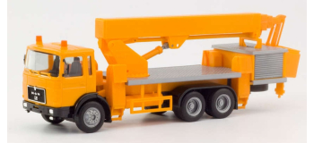 HER310932 - Camion municipal orange, MAN F8 Ruthmann Steiger - Herpa