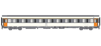 LSM40380 - Voiture VSE A9u, Corail, SNCF logo encadré, IV - LS Models