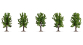 NO 25620 - Arbres feuillus 8 cm, 5 pcs - Noch