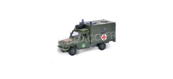 Modélisme ferroviaire : SCHUCO SCHU26255 - Véhicule ambulance militaire WOLF G SANKA 