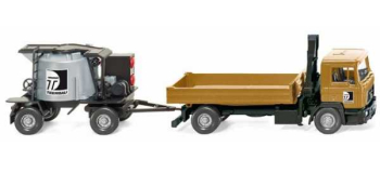 WIKI068903 - Camion Man F90 et remorque pour asphalte - Wiking