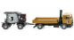 WIKI068903 - Camion Man F90 et remorque pour asphalte - Wiking